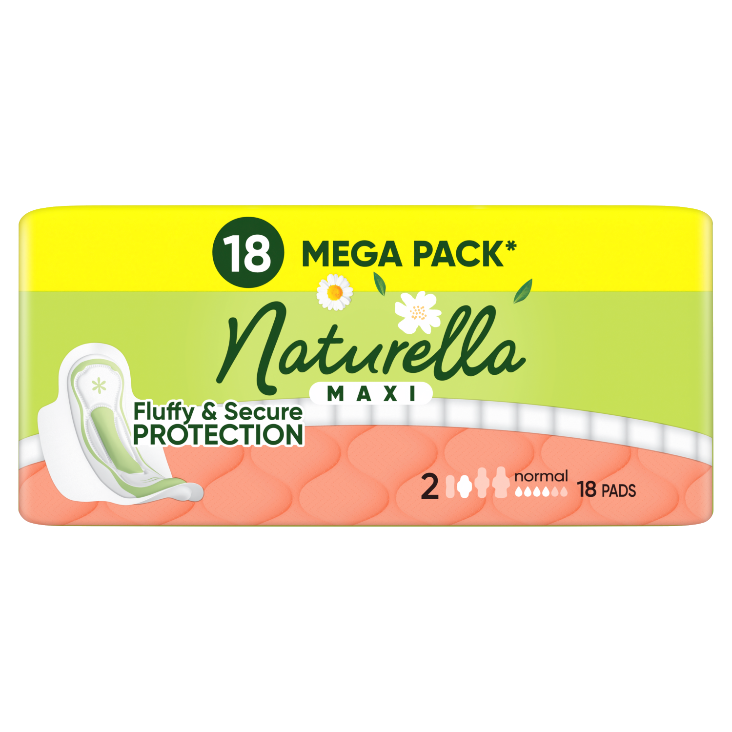 Naturella maandverband 18 stuks Klassiek Normaal Kamille