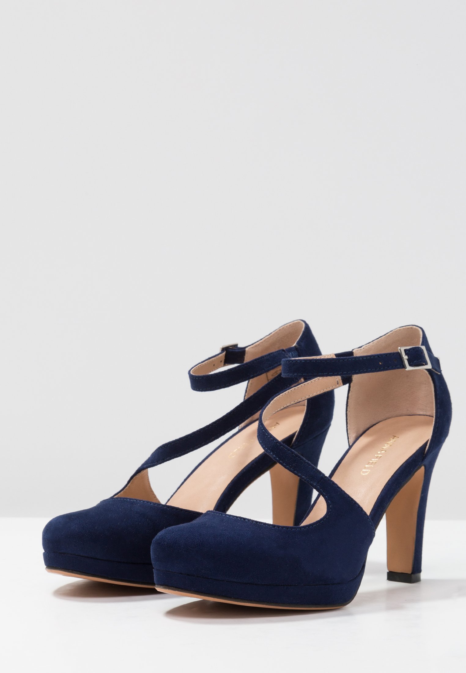 Anna Field hoge hakken - donkerblauw