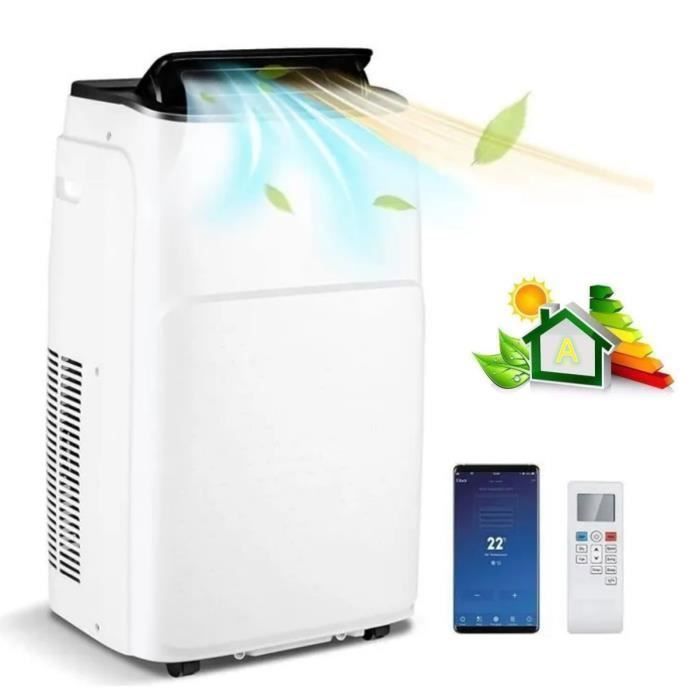 Aire acondicionado portátil silencioso 6 en 1 de 14000 BTU R290 COSTWAY - Calefacción/Refrigeración - Controles por aplicación/Pantalla LED/Control remoto