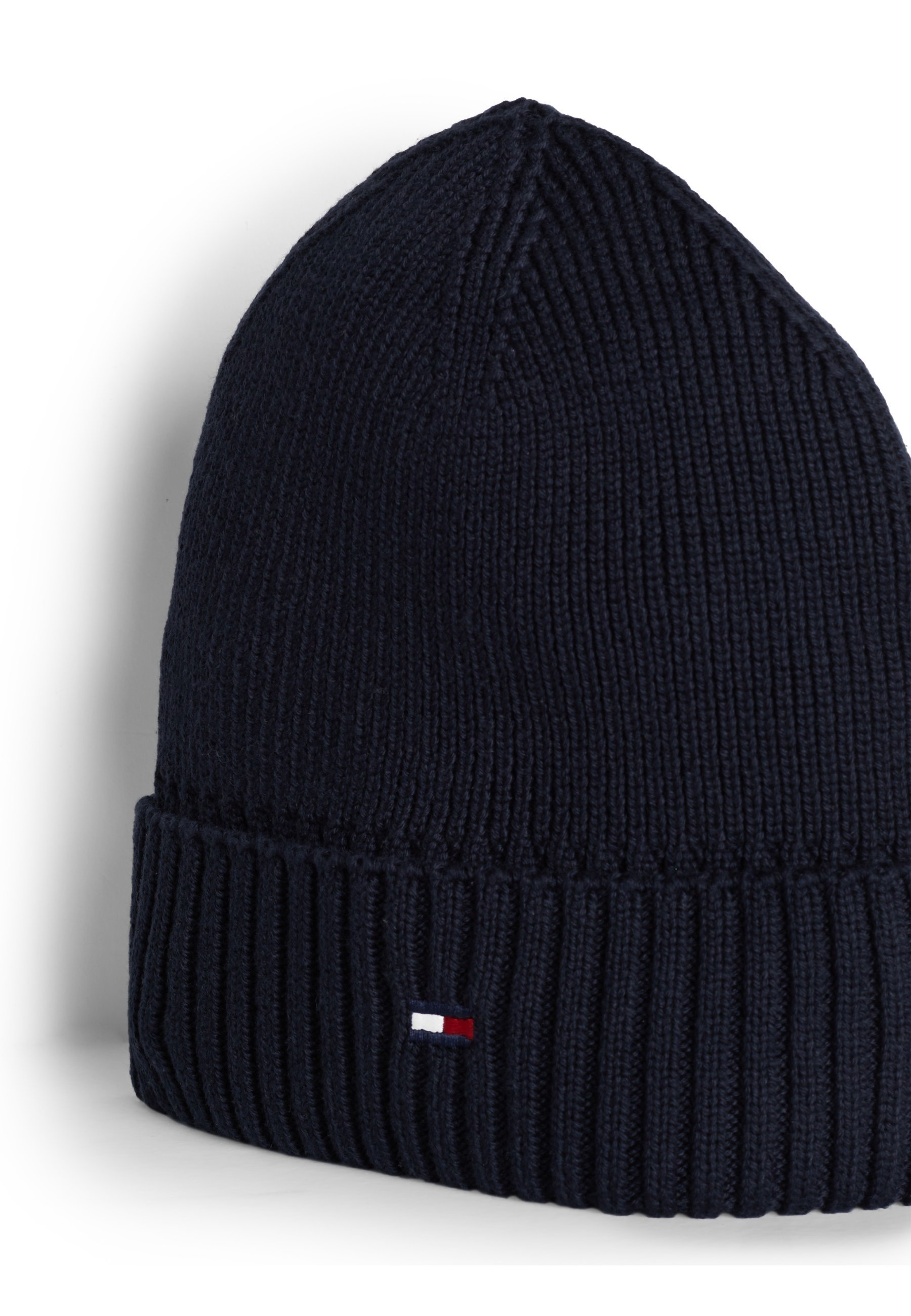 Tommy Hilfiger Mütze mit kleiner Flagge, Unisex - Mütze - Weltraumblau