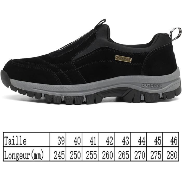 Miesten slip-on-vaelluskengät (musta-39)