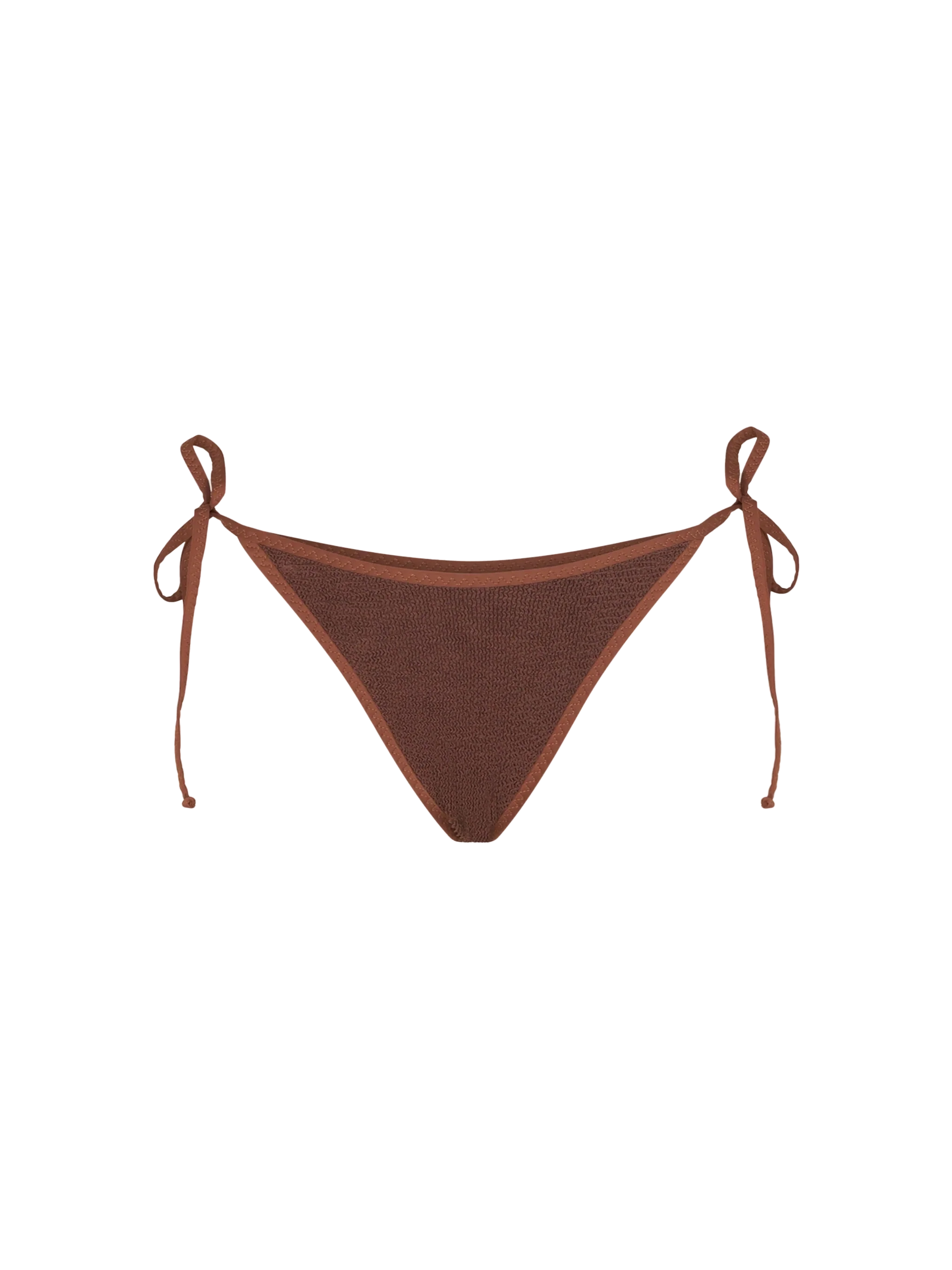 brauner Damen-Crinkle-Badeanzug