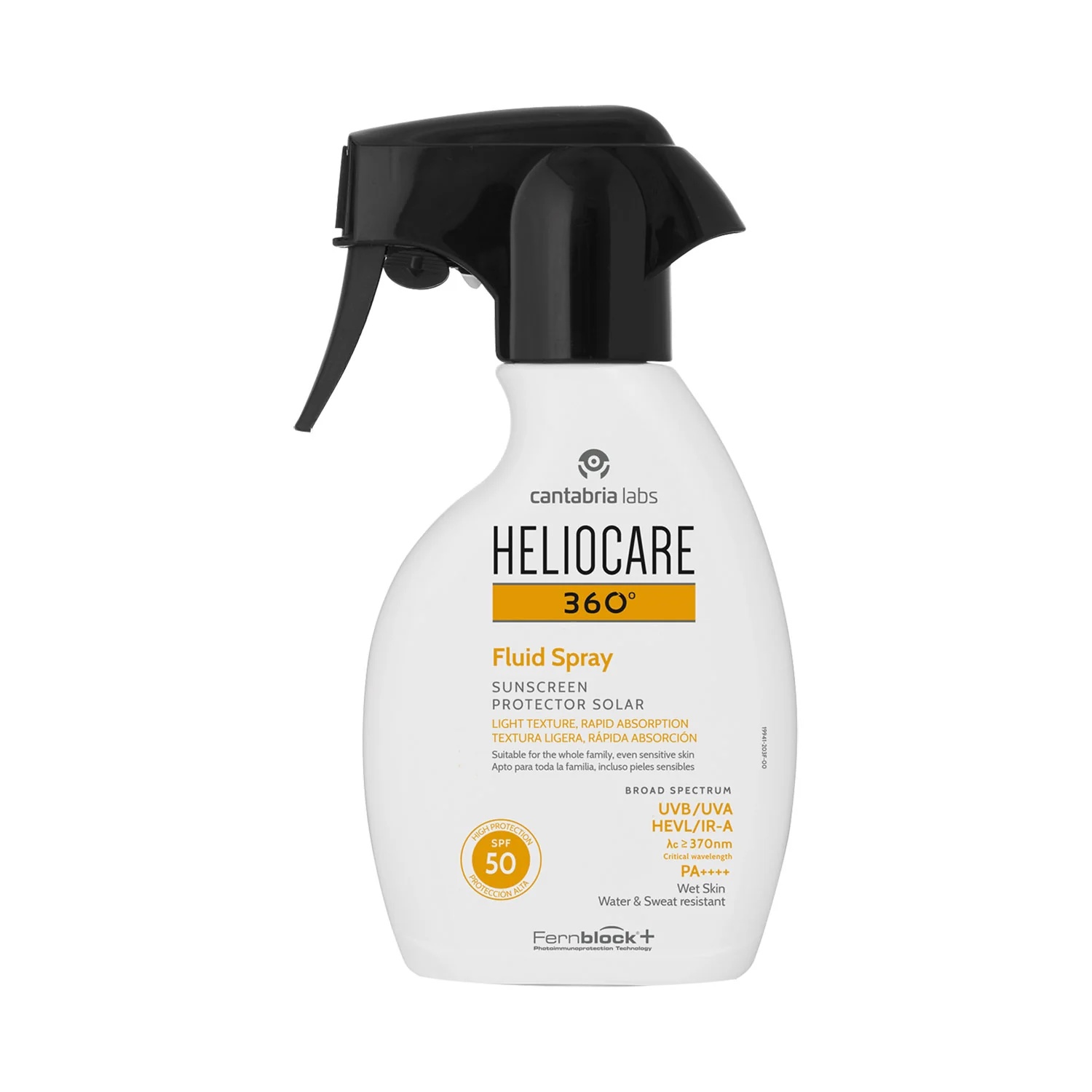 HELIOCARE Heliocare 360° Fluide Spray Corporel SPF50 250 ml Photoprotection corporelle