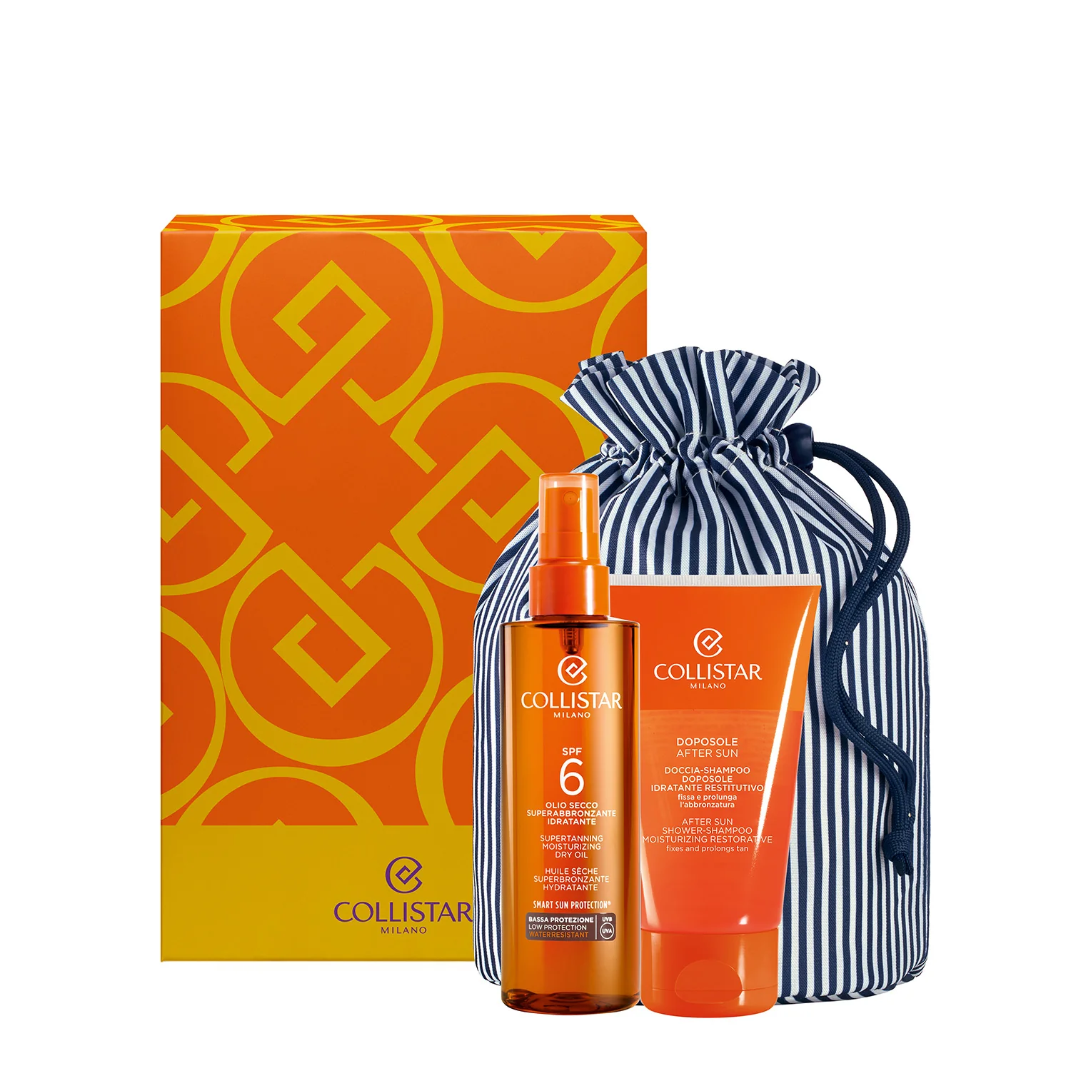 Abbronzatura Cofanetto Olio Secco Superabbronzante Idratante SPF6 - Cofanetto Solare, Coffret Solare, Olio solare corpo bassa prot.