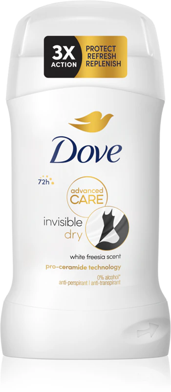 Desodorante em bastão Dove Advanced Care Invisible Dry