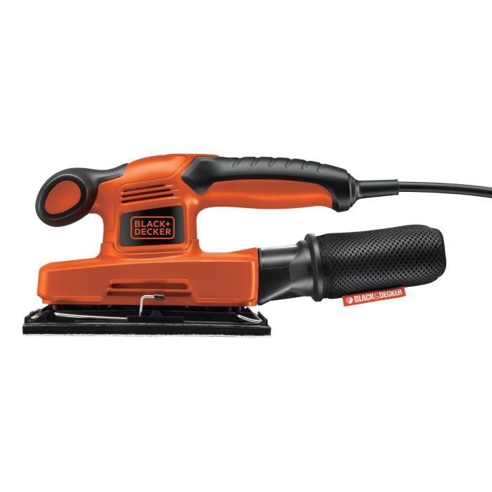 Corded orbital sander - BLACK+DECKER - KA320EKA-QS - 240W - 5 abrasives + case