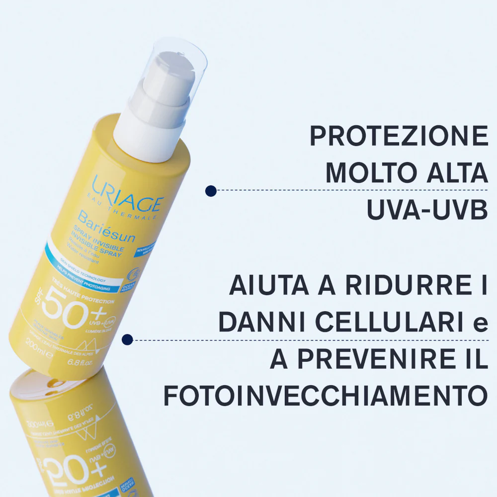 BARIESUN Spray Invisibile SPF50+ - Spray solare corpo alta prot.