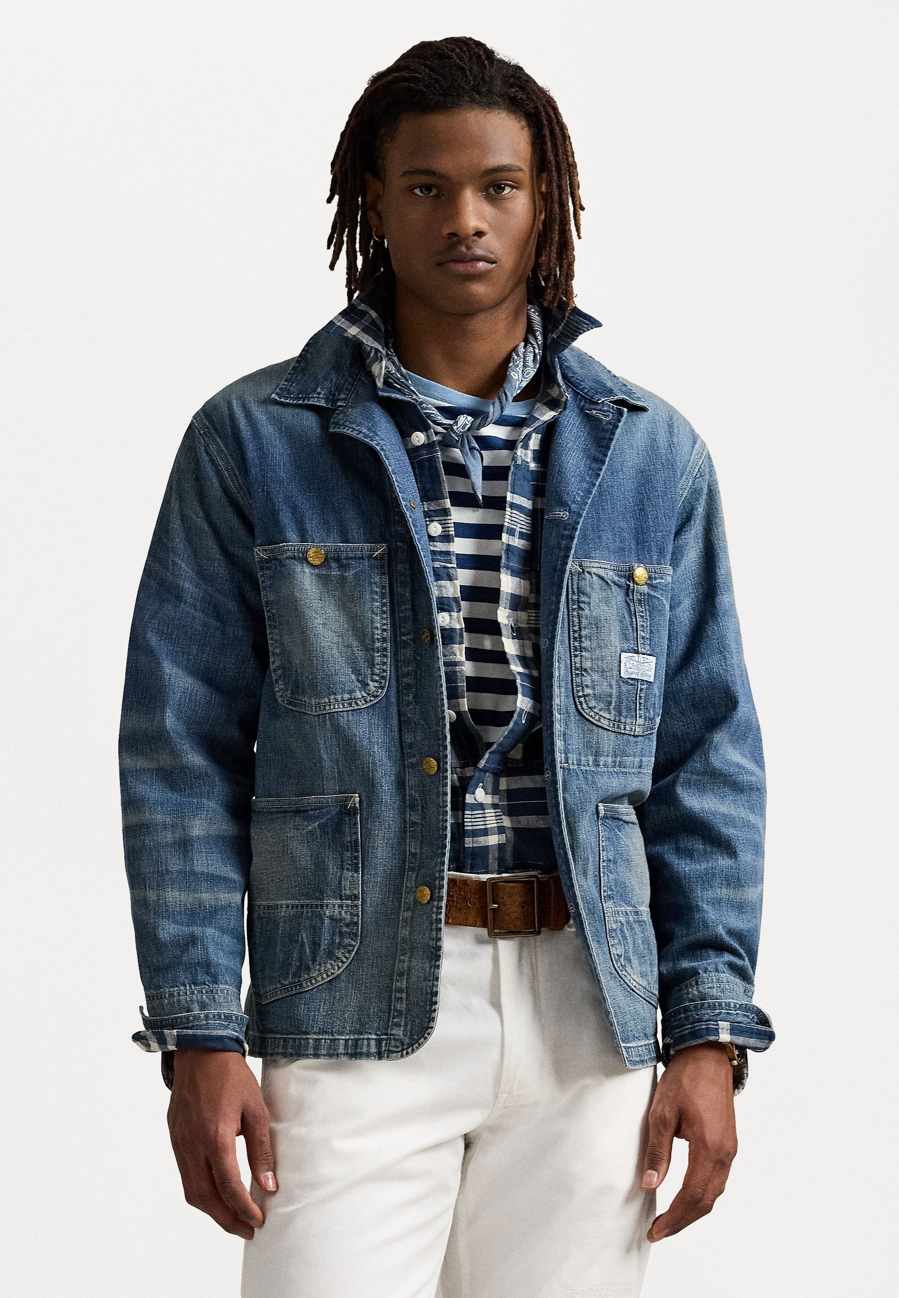 Polo Ralph Lauren DENIM UTILITY JACKET - Džínsová bunda - black
