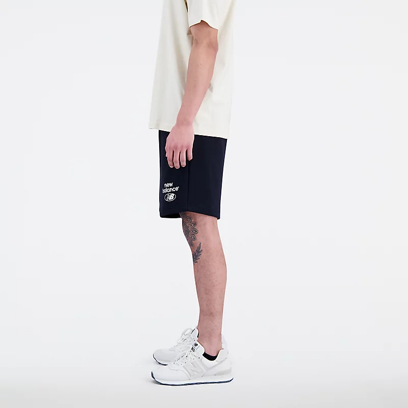 Męskie szorty Essentials Reimagined French Terry – CZARNE