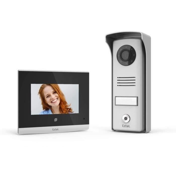Videoporteiro Extel Compact de 4 polegadas com botões sensíveis ao toque