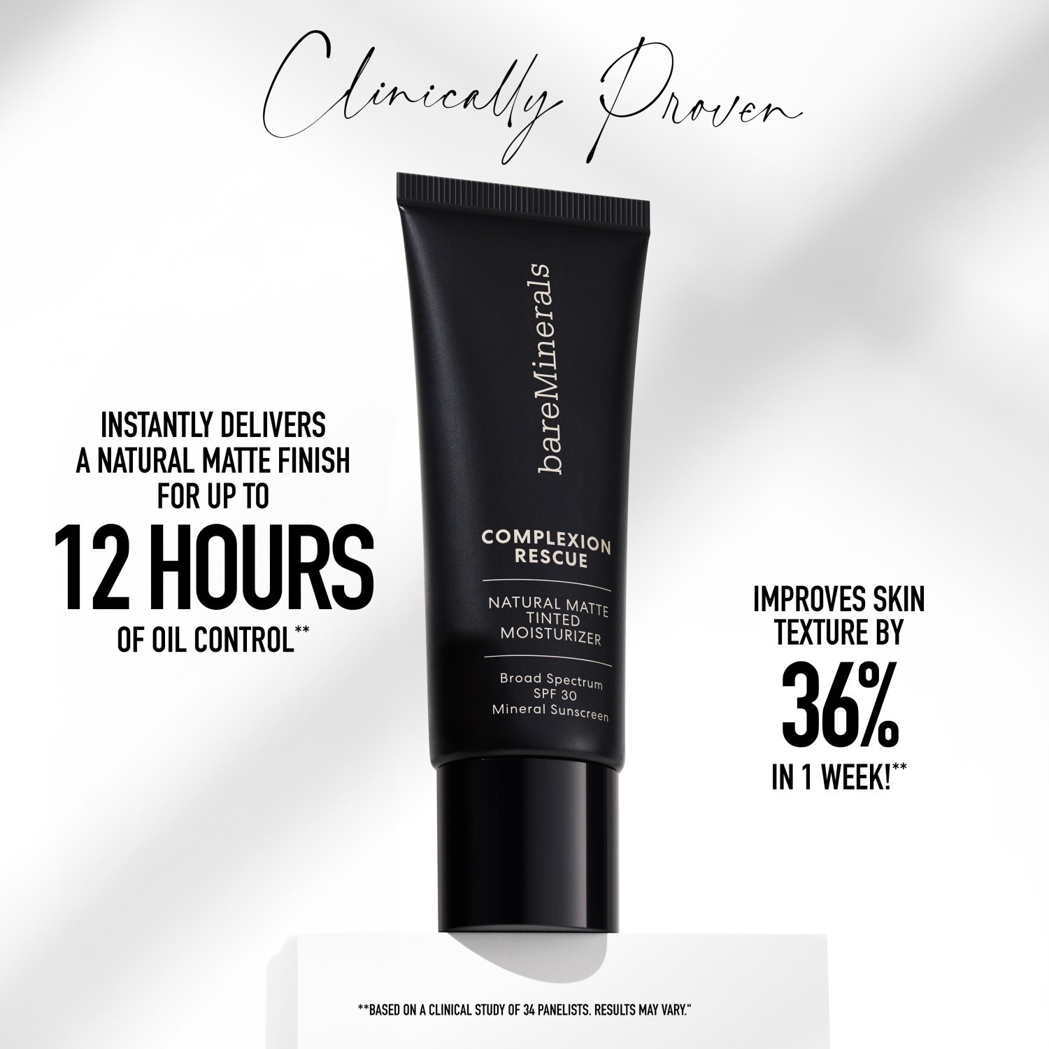 bareMinerals BB krema Complexion Rescue Natural Matte tonirana hidratantna krema s mineralnim SPF30 - 35 ml
