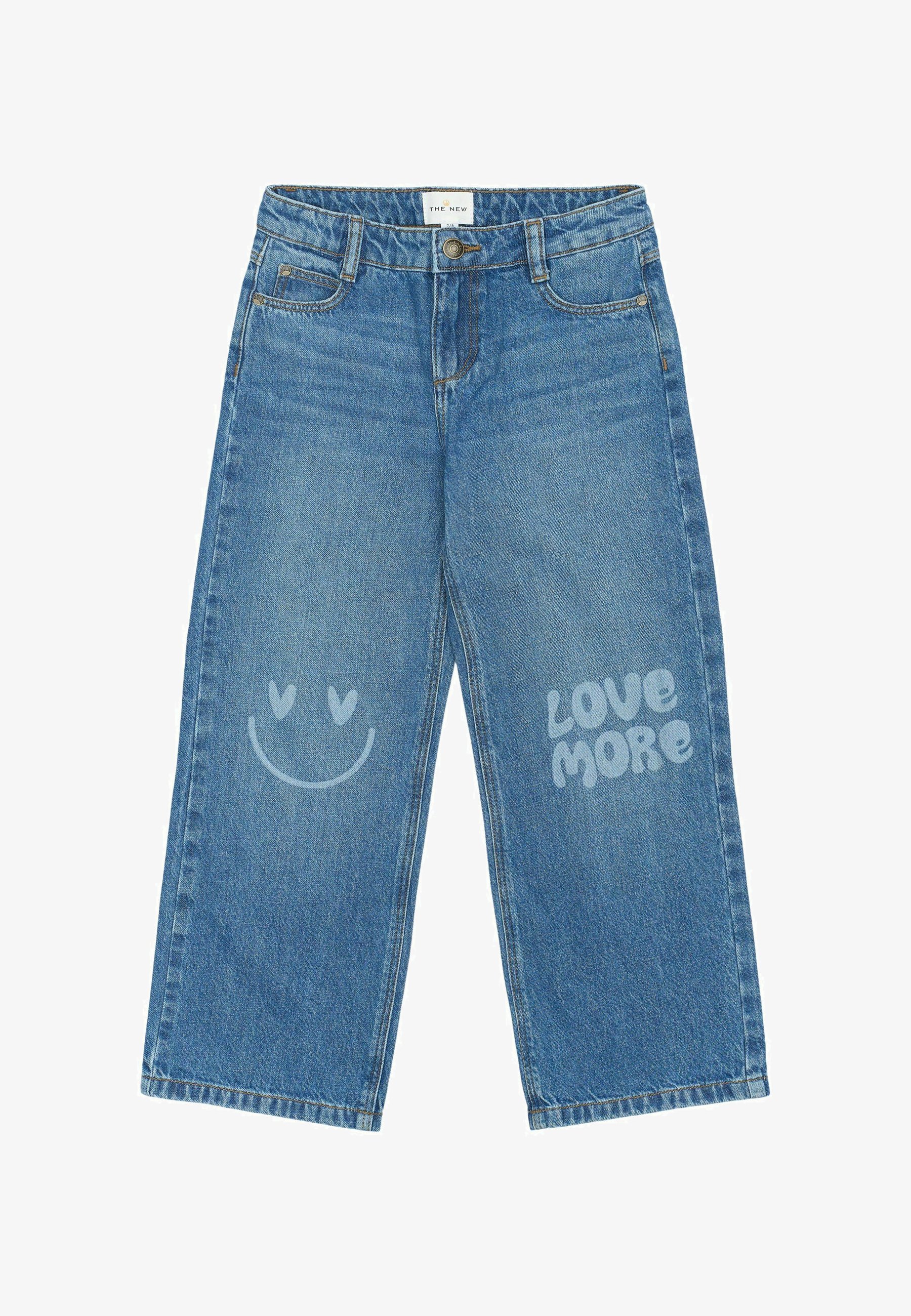 Le nouveau jean évasé PURITY WIDE - denim bleu moyen