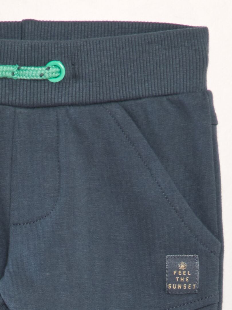 Effen joggingbroek van jersey - blauw