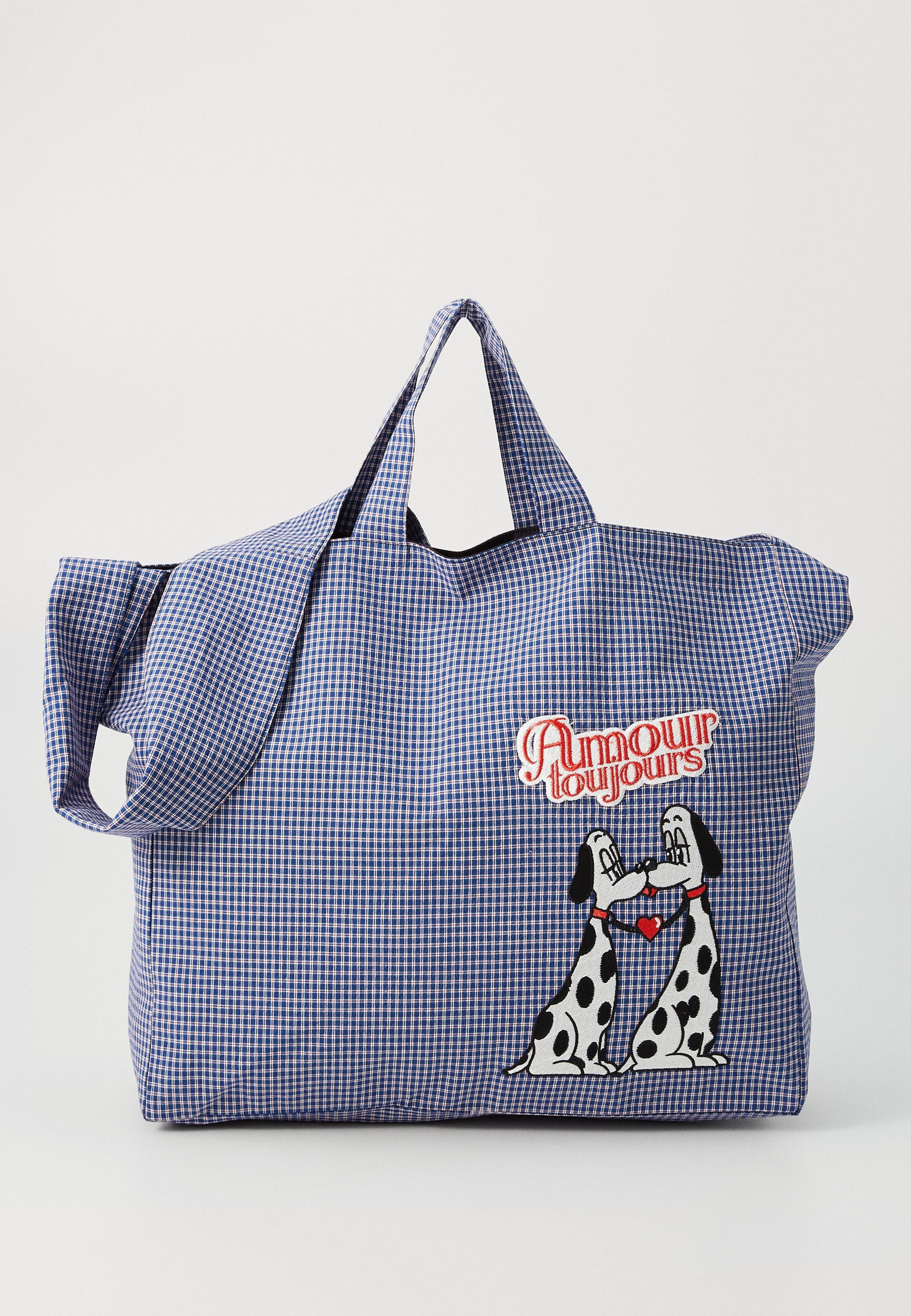 Carne Bollente THE DOGGY BAG UNISEX - Borsa tote - a quadri blu