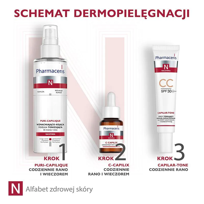 Pharmaceris N Capilar-Tone Krem Tonujący CC SPF30