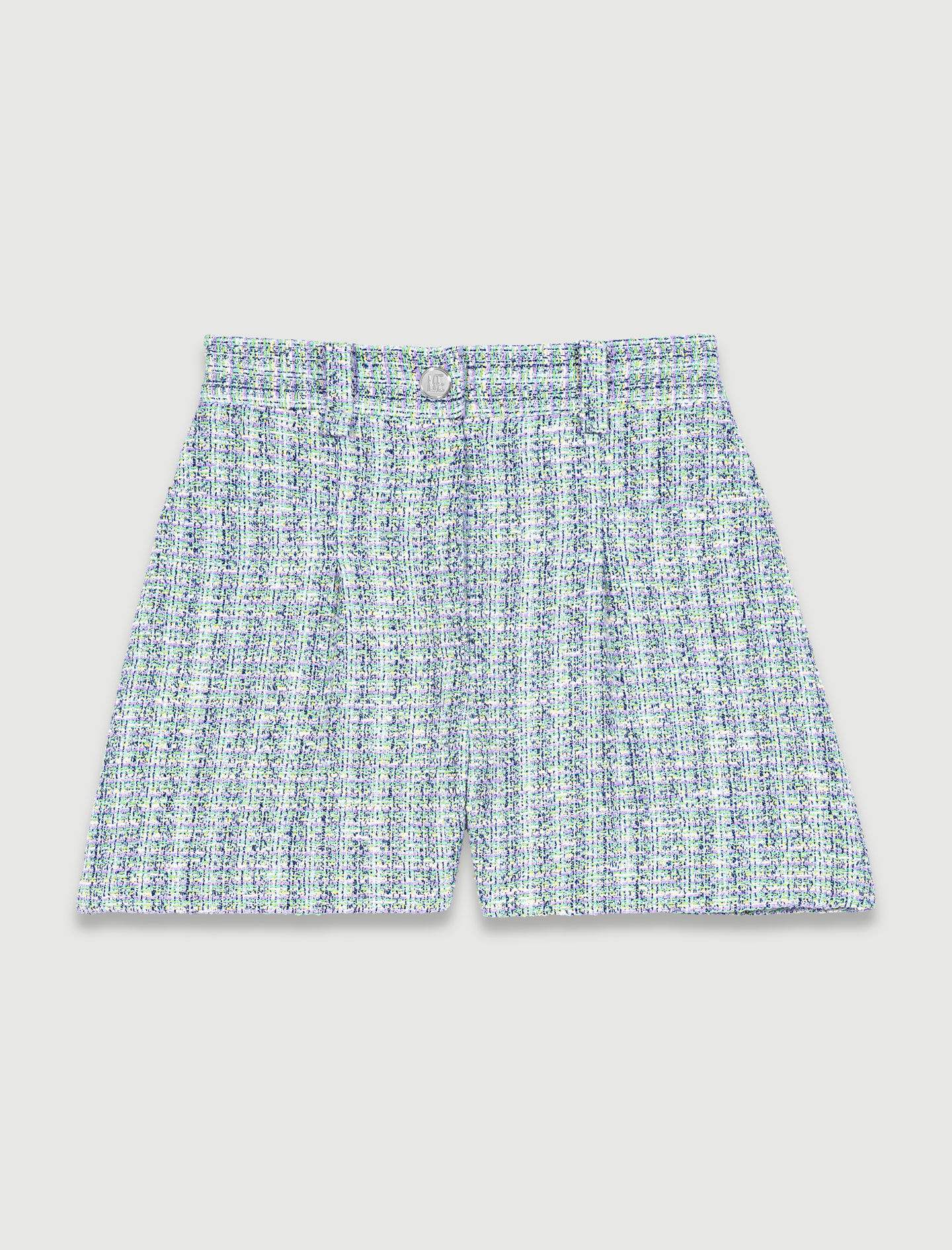 Pantaloni scurți din tweed - Multicolor