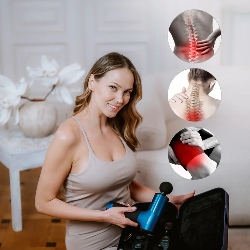 Medivon Gun ElitPulse massagepistool met accessoires
