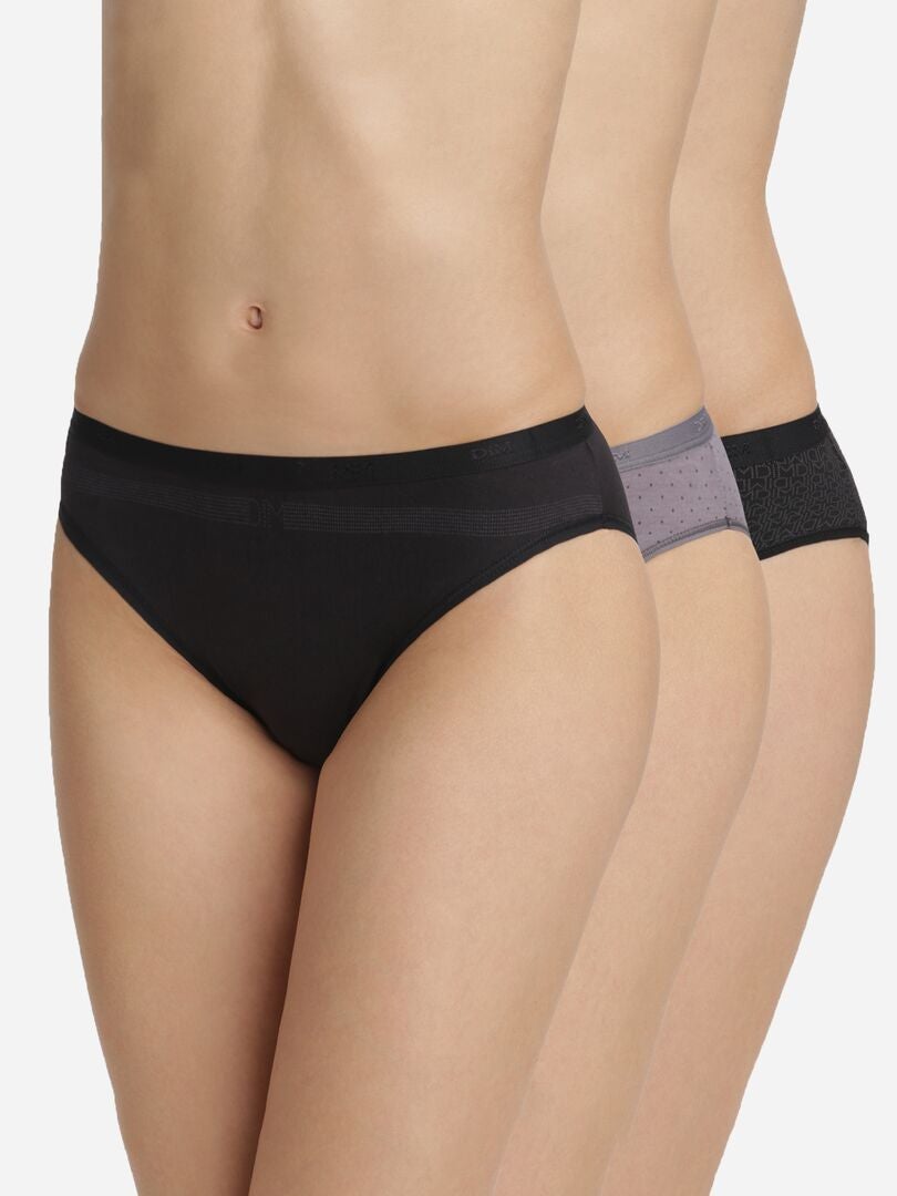 Set van 3 slips 'Les Pockets' van DIM - zwart