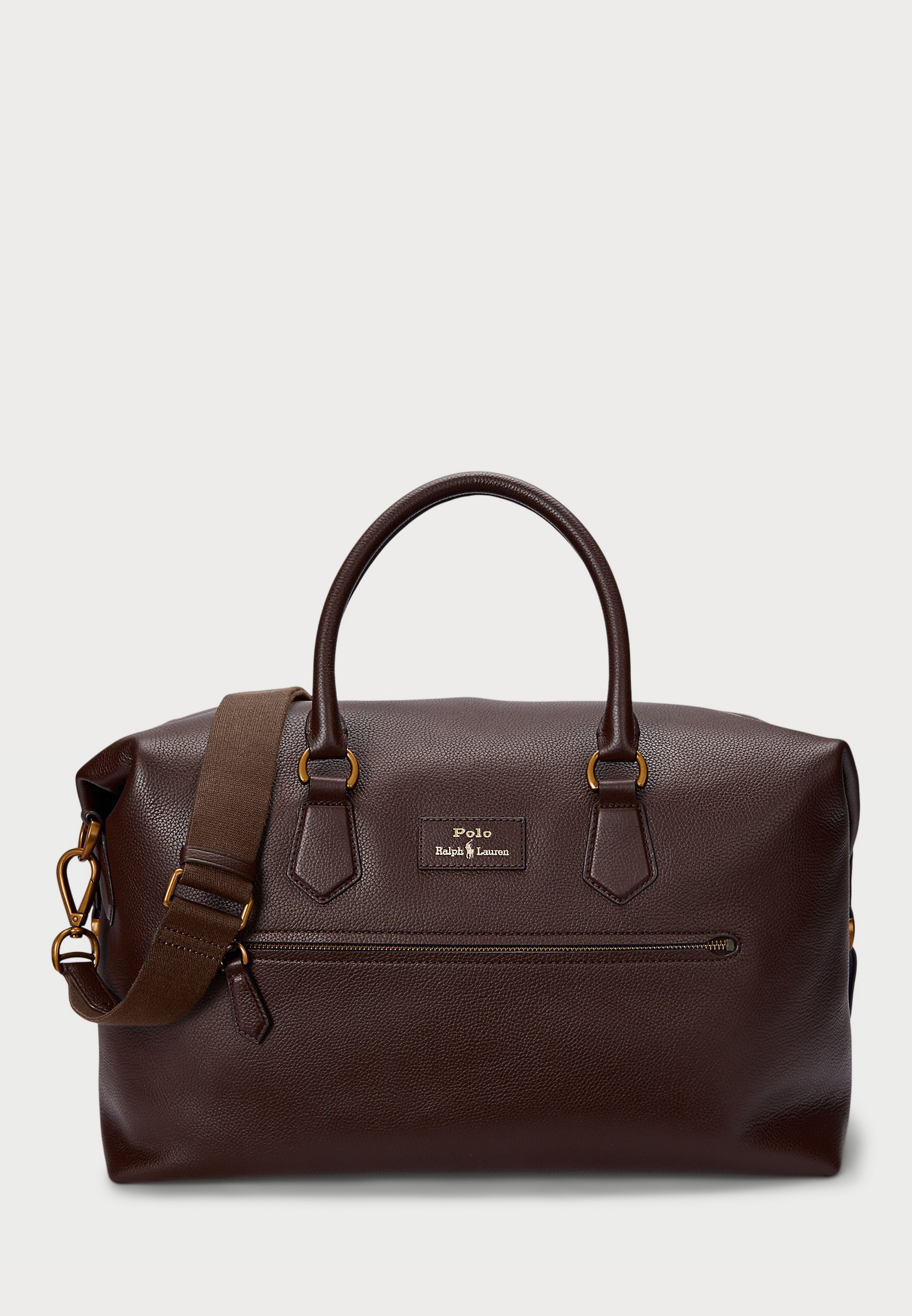 Polo Ralph Lauren PEBBLED LEHTKOTT - Nädalavahetuse kott - tumepruun