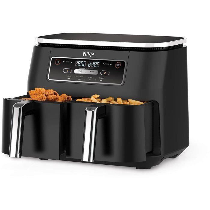 Friggitrice ad aria NINJA - Foodi AF200EU - Capacità 7,6 litri - Doppio serbatoio - 4 programmi di cottura - 2400 W