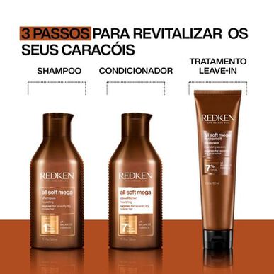 Redken All Soft Mega Curls sjampo for tørt, krøllete og bølgete hår 300 ml