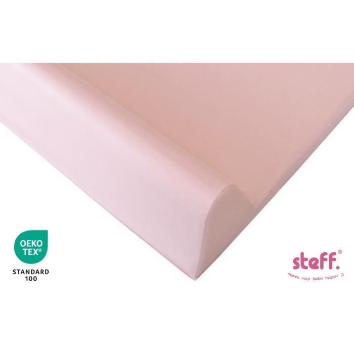 Stefano fashion - Changing mat with raised edges 70x50 cm - Pink - with OEKO-TEX Standard 100 quality label