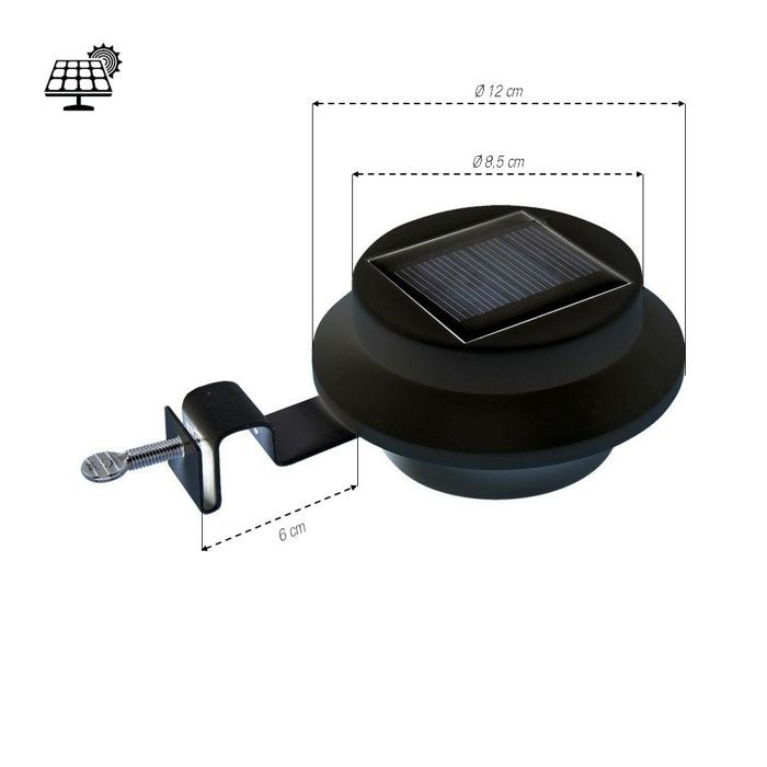 Lampes solaires de gouttière x 3