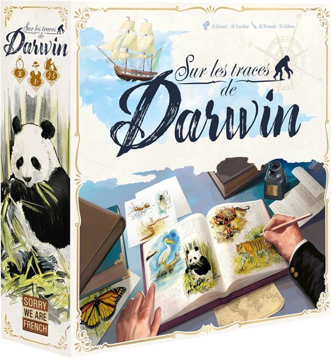 Jeu de société - GIGAMIC - Sur les traces de Darwin - 2 à 5 joueurs - 30 minutes - Éducatif
