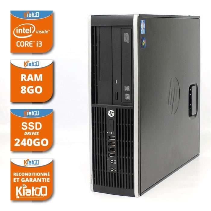 Ordenador de sobremesa HP Elite 8200, procesador Core i3, 8 GB de RAM, SSD de 240 GB, reacondicionado, Windows 7