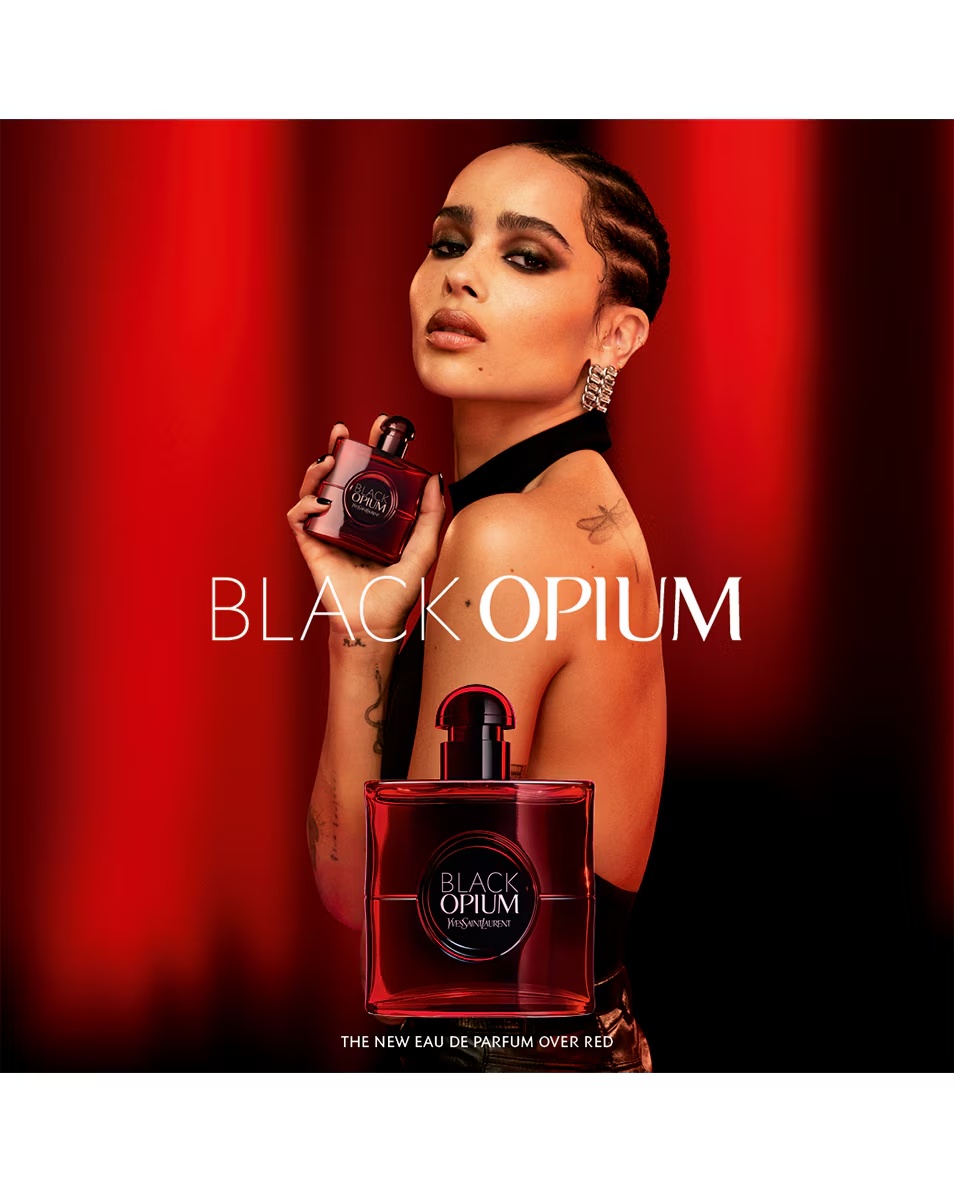 YVES SAINT LAURENT Black Opium Eau de Parfum Over Red
