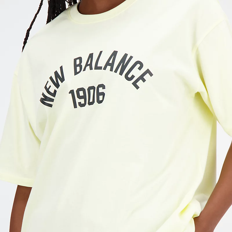 Damska koszulka typu oversize Essentials Varsity – DAWN GLOW
