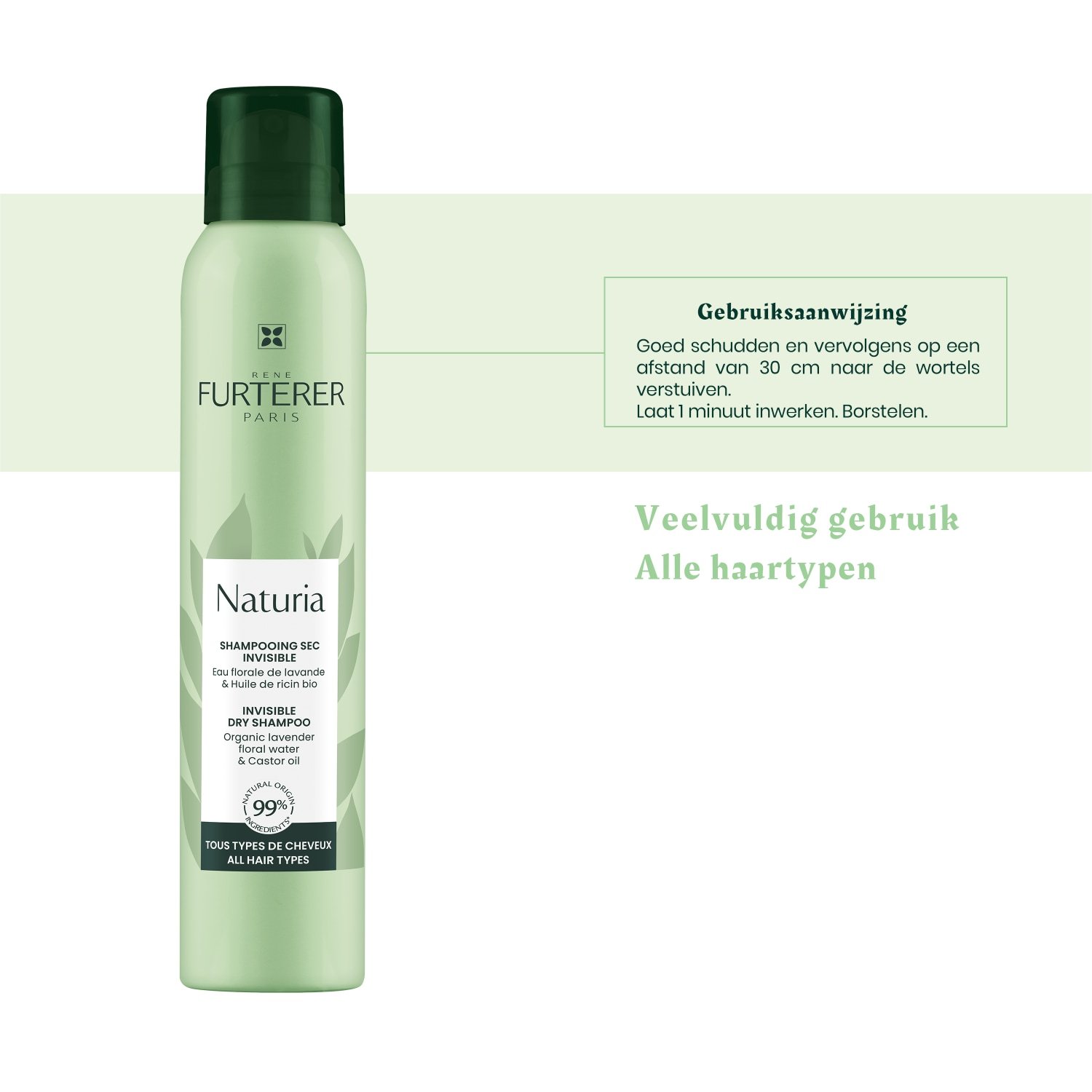 René Furterer suhi šampon Naturia nevidljivi suhi šampon - 75 ml