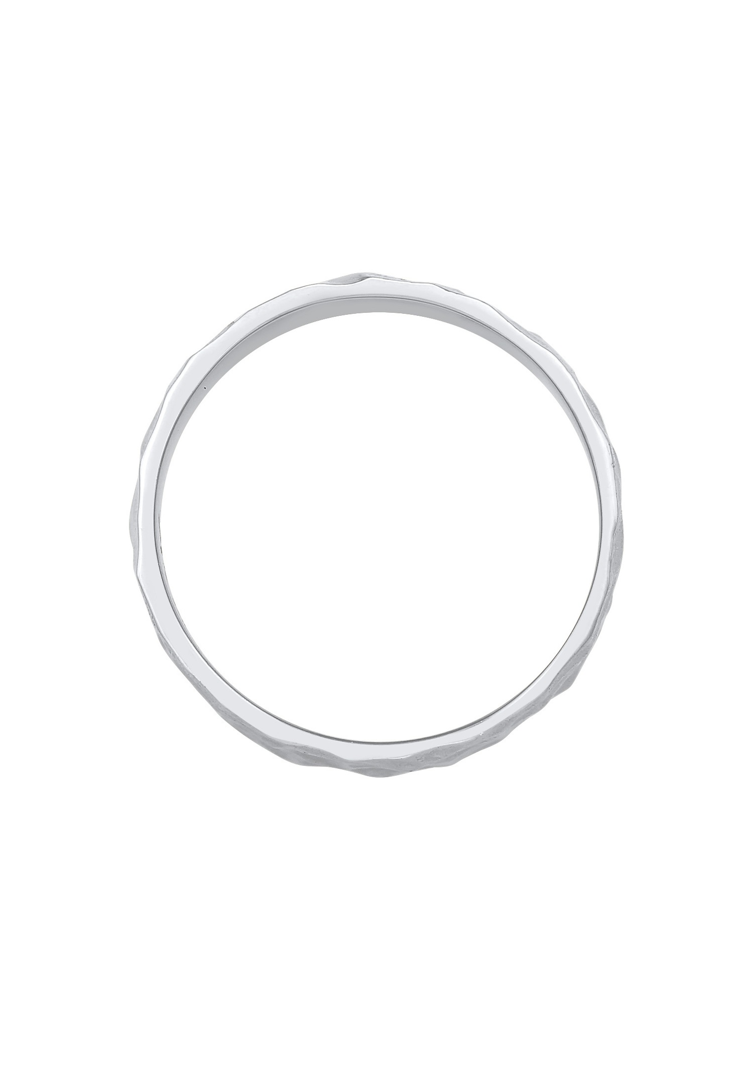 KUZZOI Bague pour homme en argent sterling 925, martelée et massive.