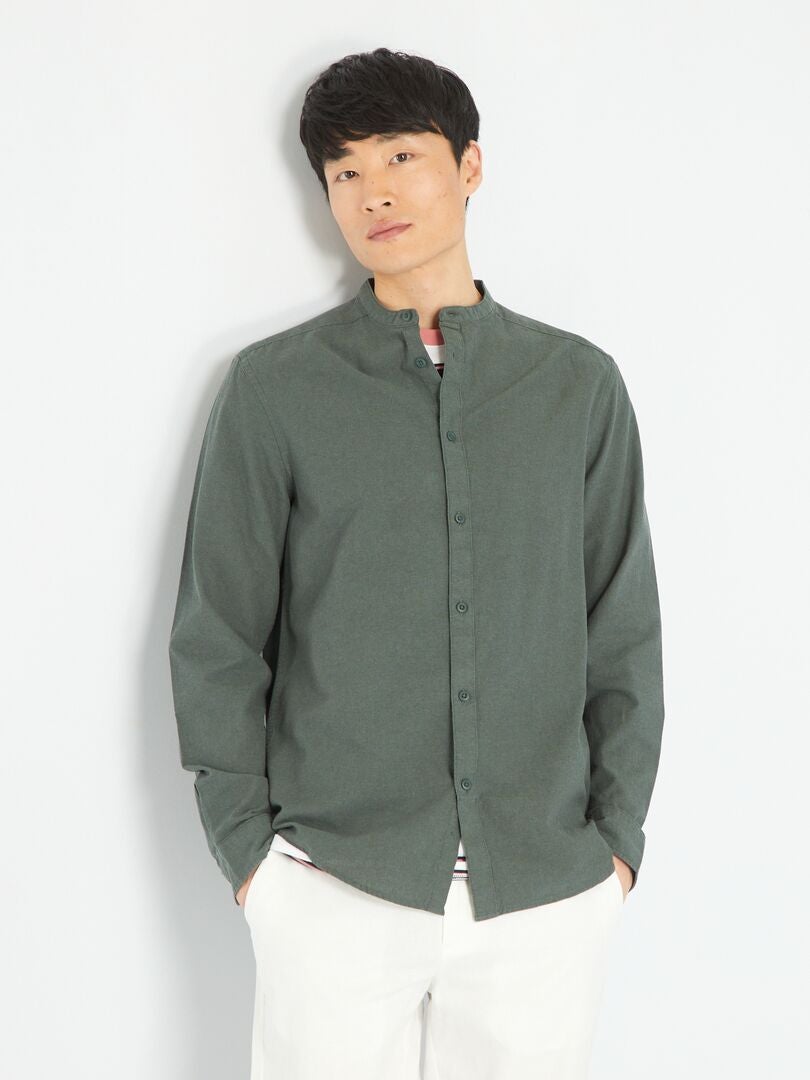 Lichtgewicht effen shirt - GROEN