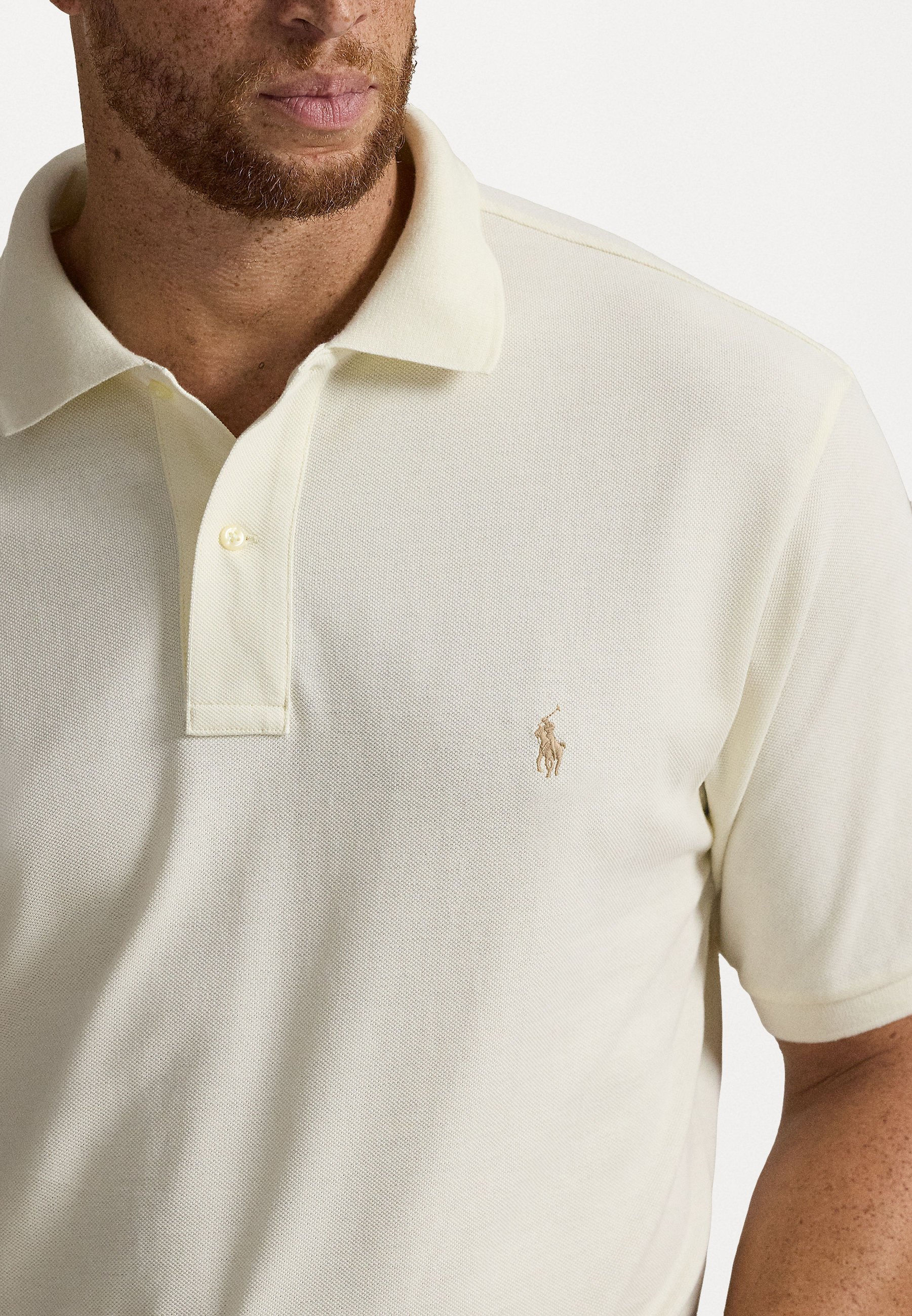 Polo Ralph Lauren Big & Tall LA POLO ICONICA IN RETE - Polo - crema pergamena