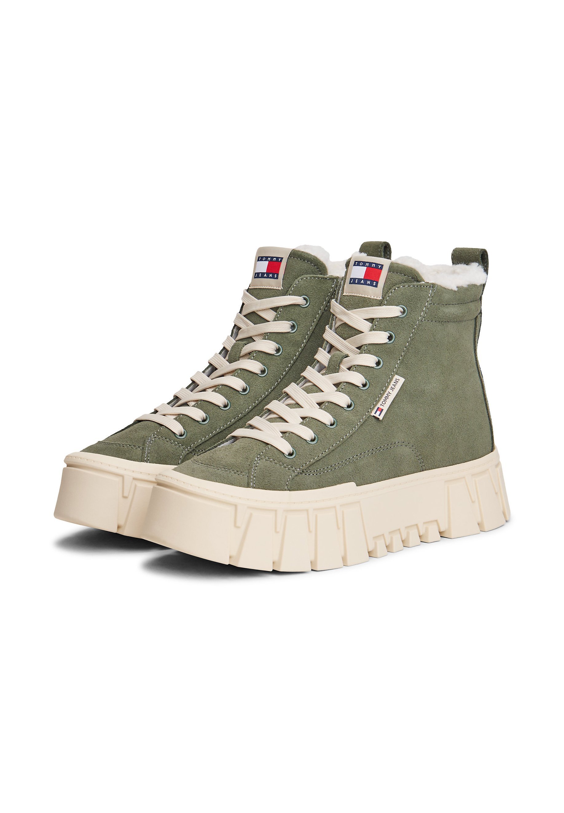 Tommy Jeans VULC - Hoge sneakers - tin groen