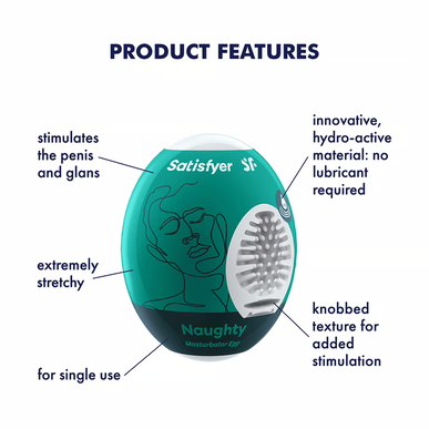Satisfyer Masturbaattorimunapakkaus, 1 masturbointimunan lahjasetti