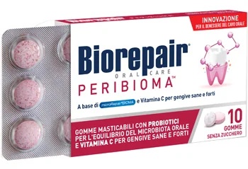 BIOREPAIR Chewing-gums Biorepair Peribioma pour l'hygiène bucco-dentaire 10 gommes à mâcher