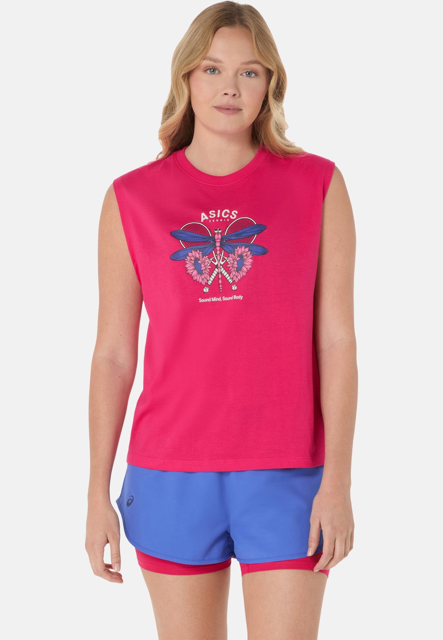 ASICS GAME SEASONIC GRAPHIC - Haut - rose vif