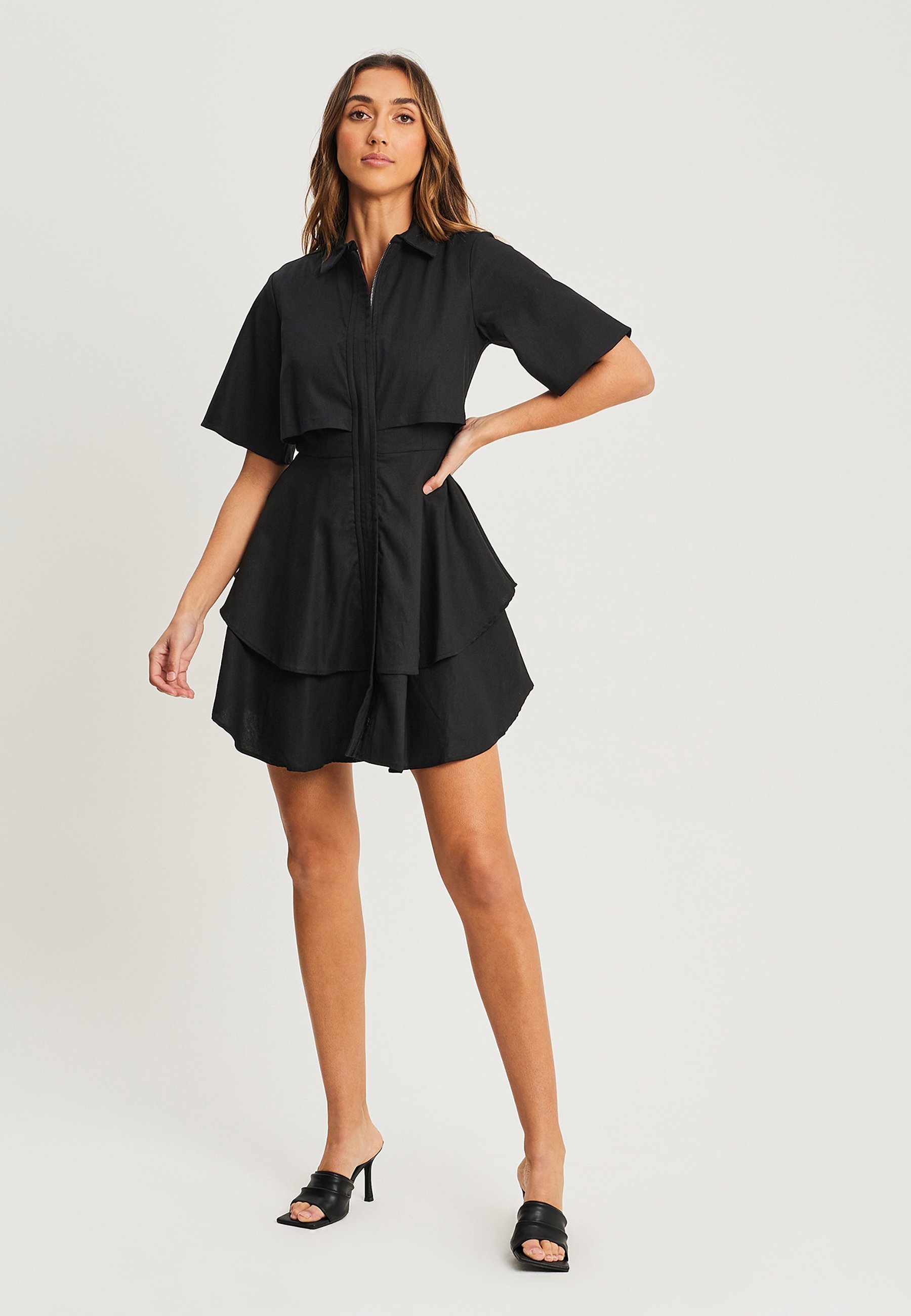 Robe-chemise WILLA HUGH SUPERPOSÉE - noire