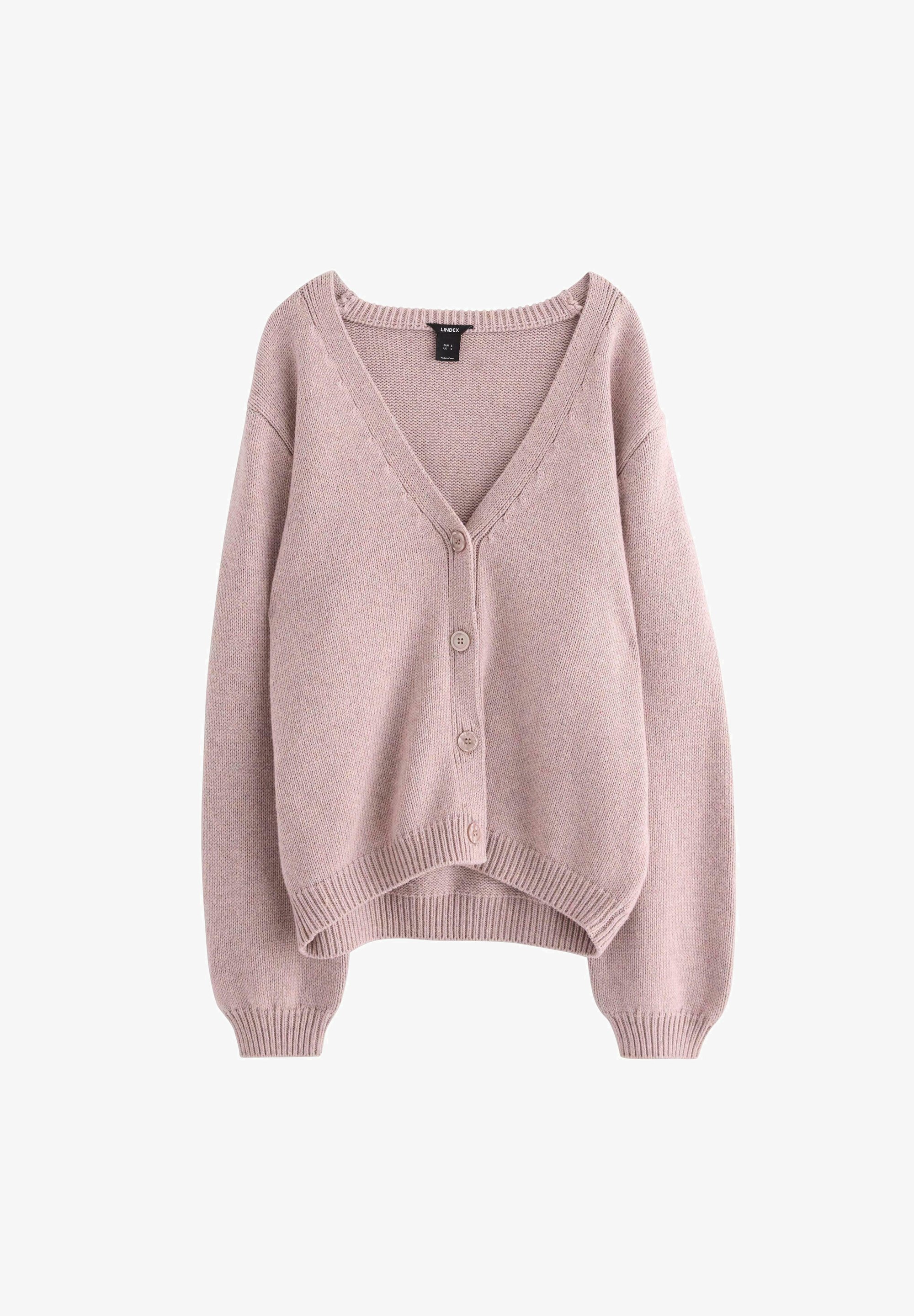 Lindex TAMMY - Cardigan - lilla scuro polveroso