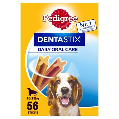 Pedigree Trockenfutter für Hunde + 56 Dentastix Medium – Sparpreis!*