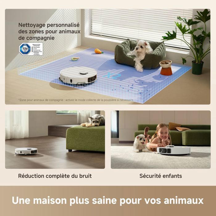 Robot aspirapolvere e lavapavimenti - Kit Dreame L10s Ultra Gen 3, 25000 Pa, spazzola laterale retrattile con sollevamento, sistema AceClean DryBoard