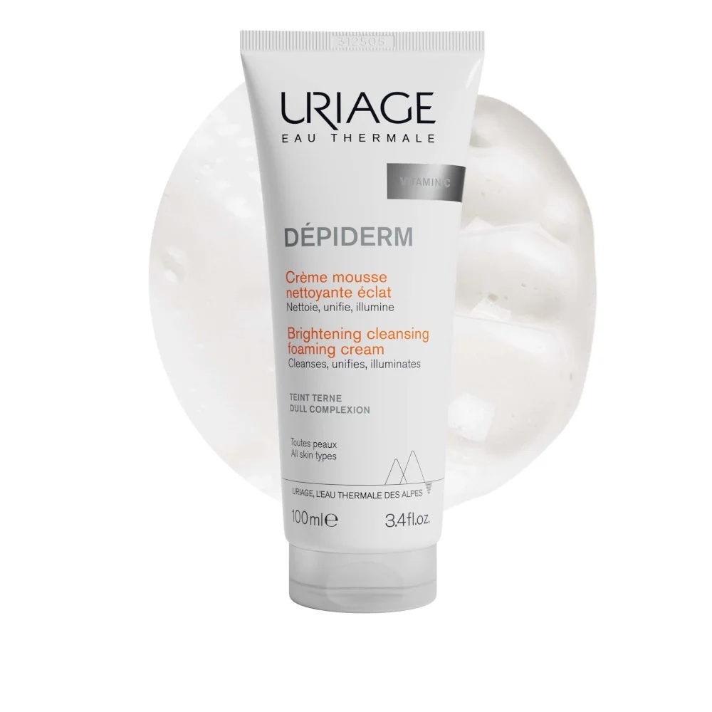 URIAGE Depiderm Mousse Det 100 ml Kirgastav toime