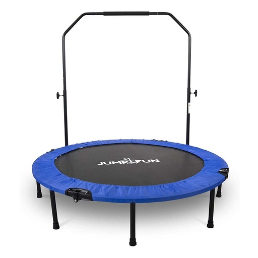  Μίνι Τραμπολίνο Jump4fun, Πτυσσόμενο Διπλό Μπαρ - Ø122cm