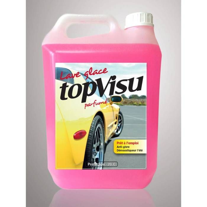 TOPVISU Ruitenwisservloeistof -20°C, Insectenwerend middel - 5 liter jerrycan -