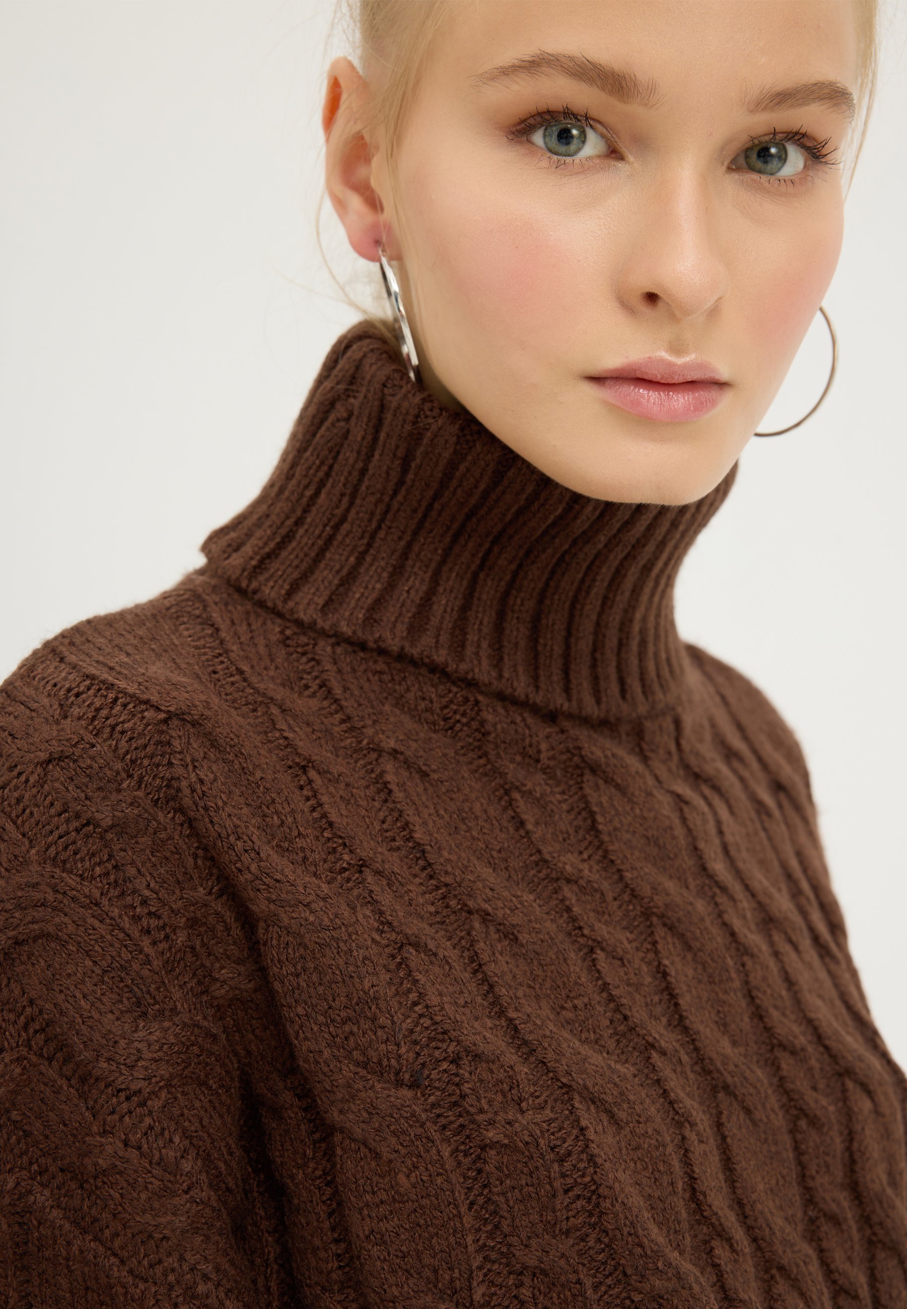 Pull Even&Odd - marron foncé