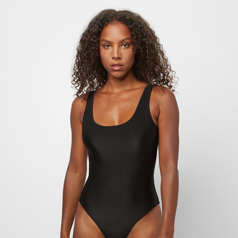Cuerpo de canalé brillante para mujer