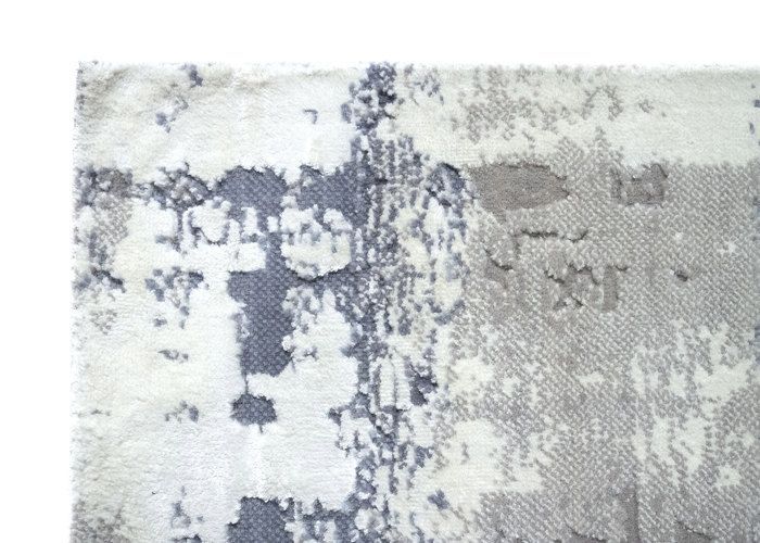 Tapis Contemporain en Laine Alpes HAMID, Tapis Doux Moderne,   ( Gris Turquoise, 300 x 200 cm )