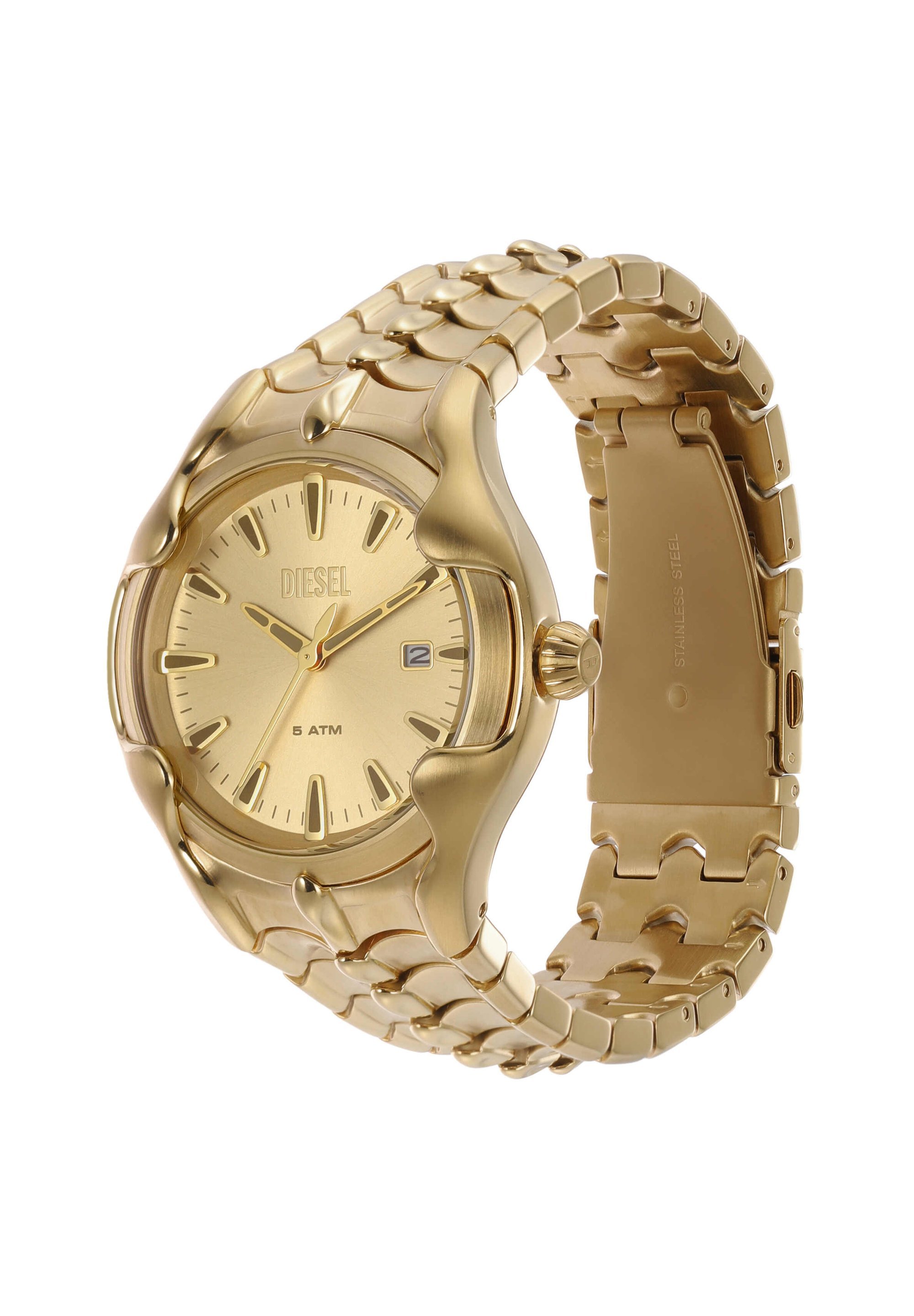 Diesel horloge - goudkleurig